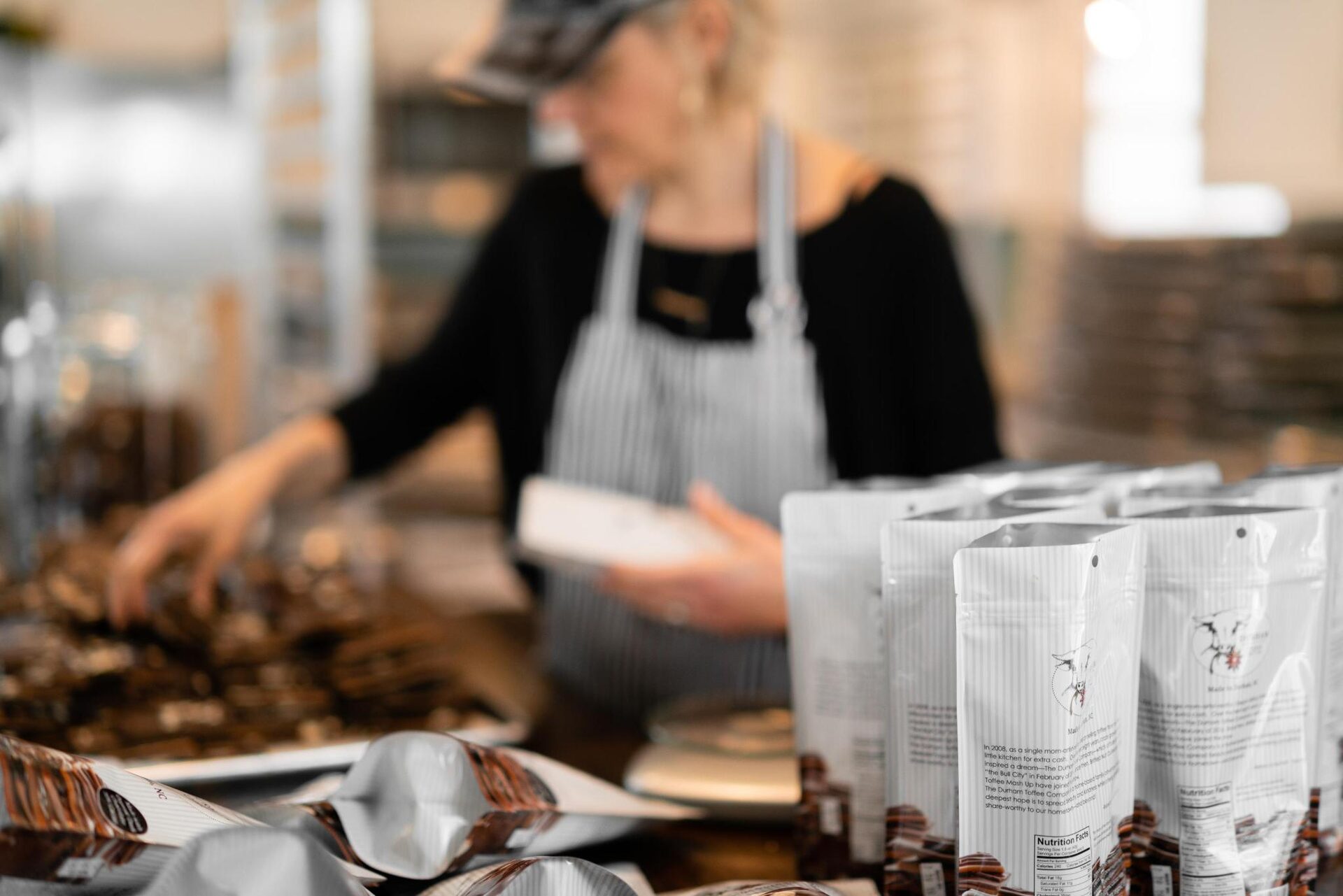 Durham Toffee packaging
